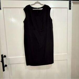 Kasper Elegant Black Sleeveless Mini Dress